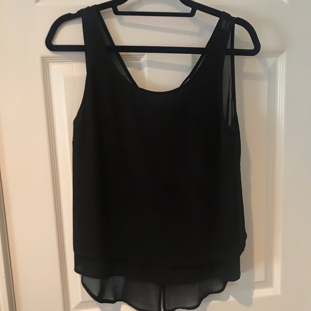 Black flowing tank top